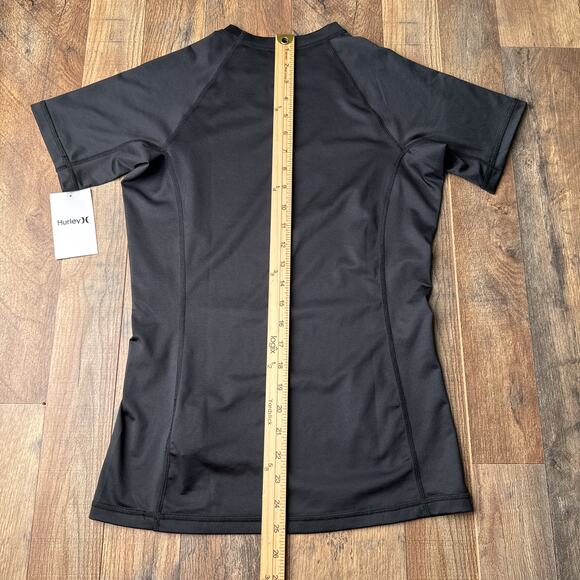 Hurley One and Only Sun‎ Shirt Women's Large Black Surf Beach UPF+50 NWT 5781 - Picture 7 of 9